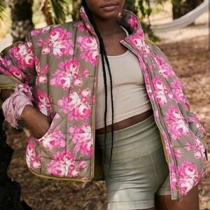 Free People Movement Pippa Printed Packable Puffer Jacket